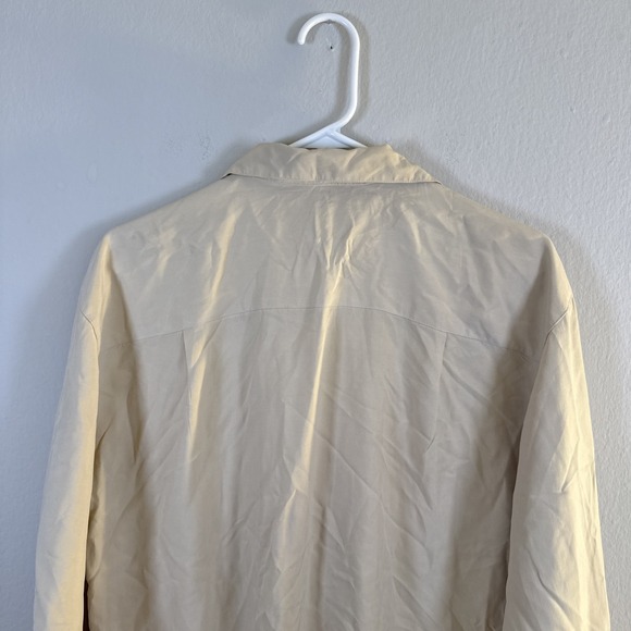 Annie Alexander Womens Pure Silk Brown Long Sleeve Workshirt America Size L - Picture 7 of 10